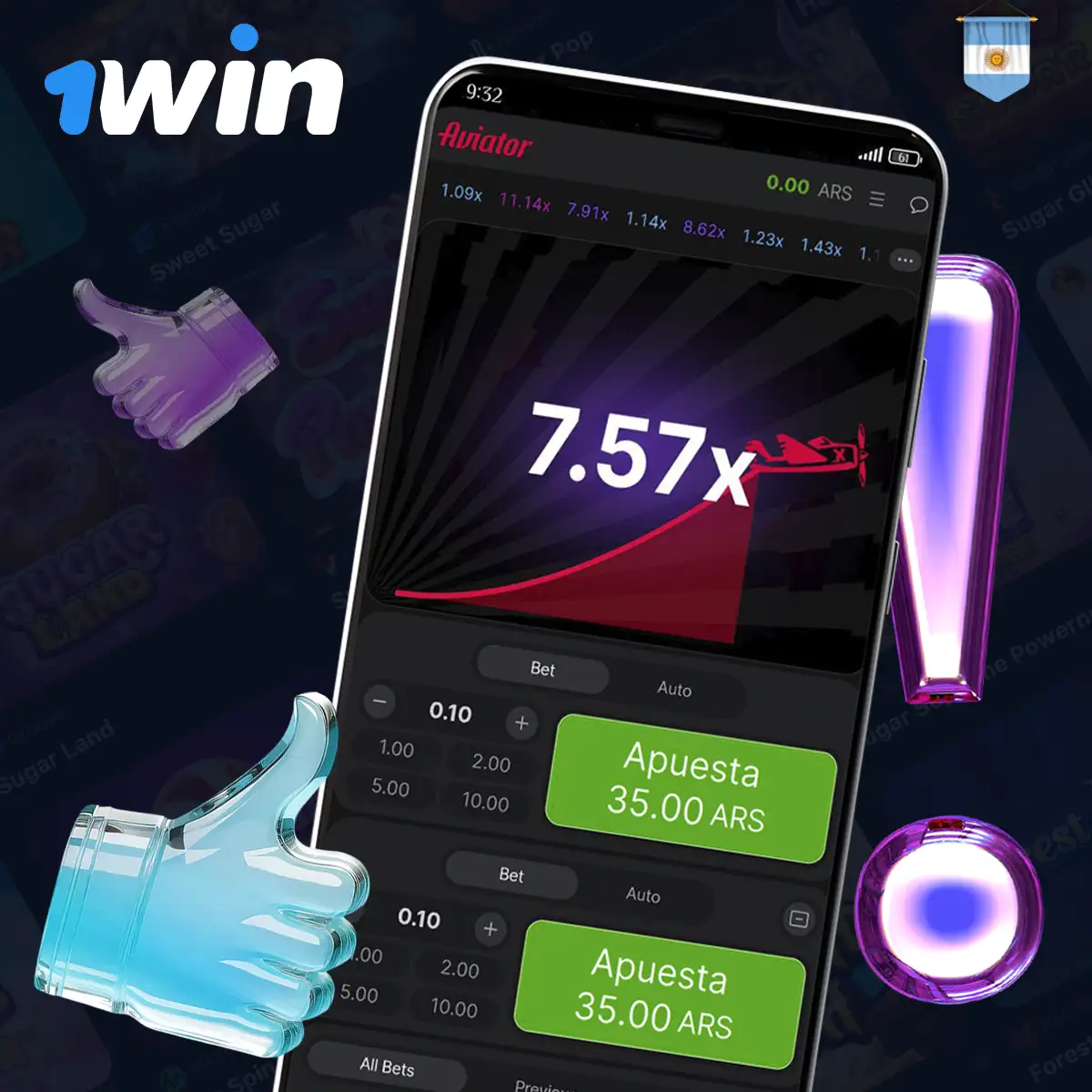 Beneficios de jugar en 1win Aviator Argentina