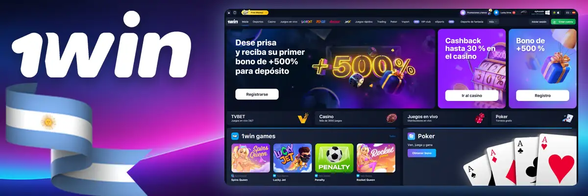 Bonos y juegos de 1Win Casino
